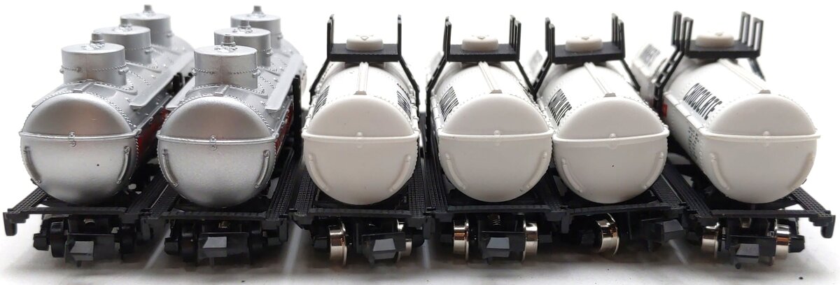 Model Power Assorted N Scale Tank Cars: 3756, 3411 [6] EX/Box
