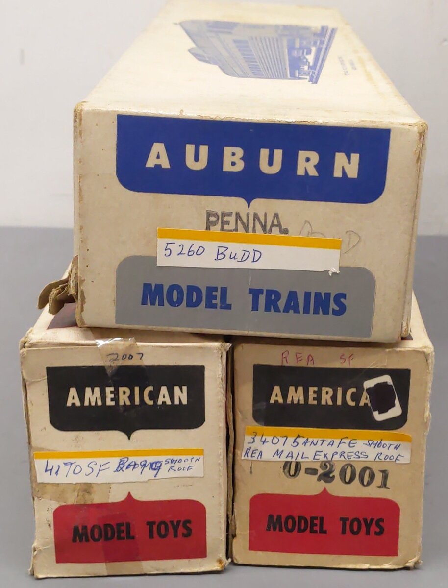 AMT Vintage O Santa Fe and Pennsylvania Passenger Cars: 5260, 4170, 3407 [3]