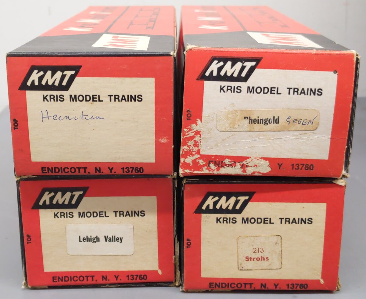KMT O Gauge Assorted Boxcars 7038, 2190, 50974, 62545 [4] VG