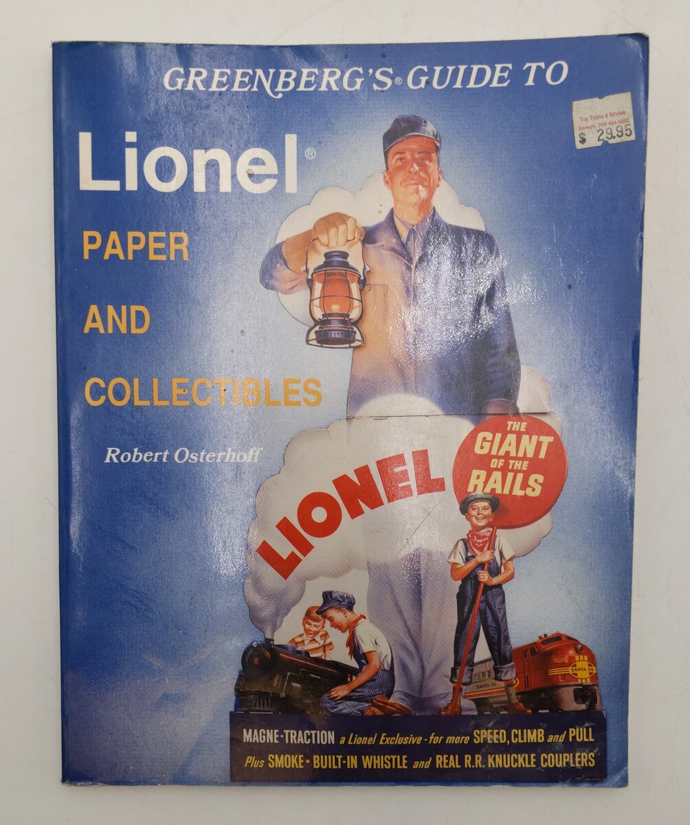 Greenberg Guide to Lionel Paper and Other Collectibles Paperback Book VG