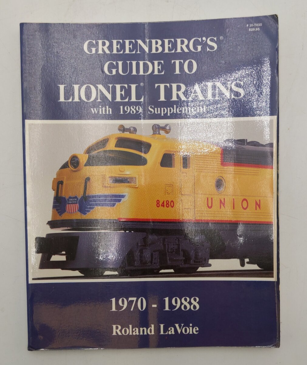 Greenberg's Guide To Lionel Trains With '89 Supplement Paperback Book VG