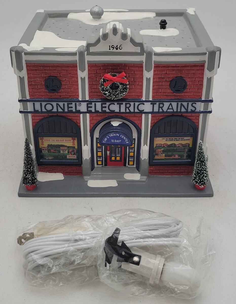 Lionel 54947 O Gauge Ceramic Snow Village Train Center LN