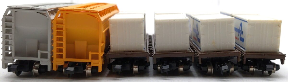 Model Power Assorted N Scale Freight Cars: 3465, 3466, 4004 [6] EX/Box