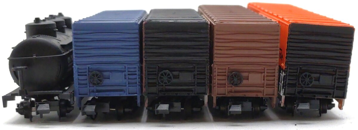 BevBel Assorted N Scale Freight Cars: 10003, 10004, 10006, 10007, 13001 [5] LN/Box