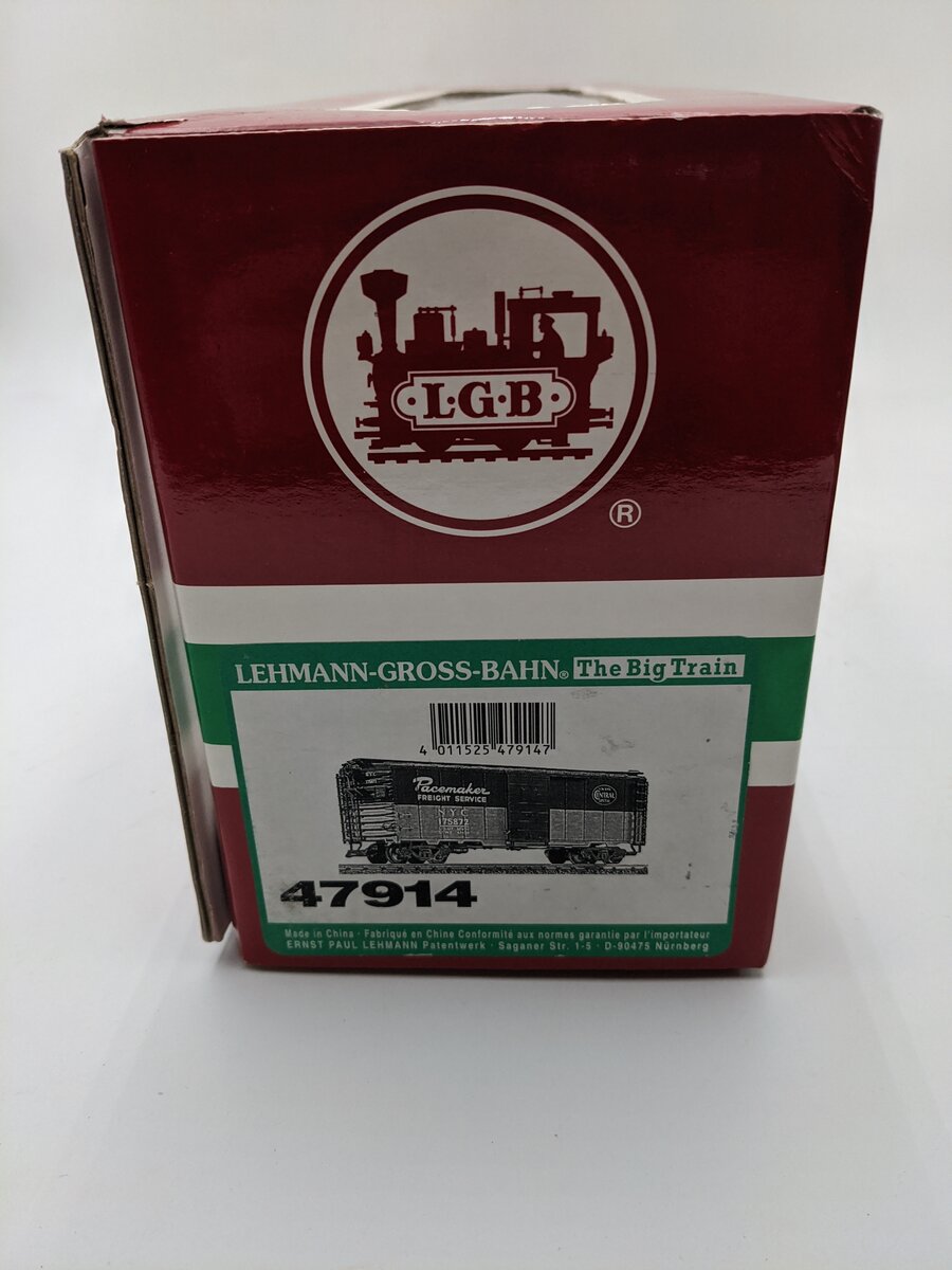 LGB 47914 G Scale NYC Pacemaker Boxcar #175872 EX/Box