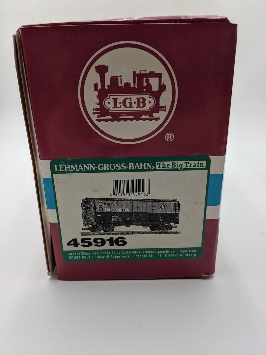 LGB 45916 G Scale Great Northern Boxcar EX/Box