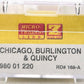 Micro-Trains 98001220 Z Scale Chicago Burlington & Quincy F7 Powered A-Unit Loco LN/Box