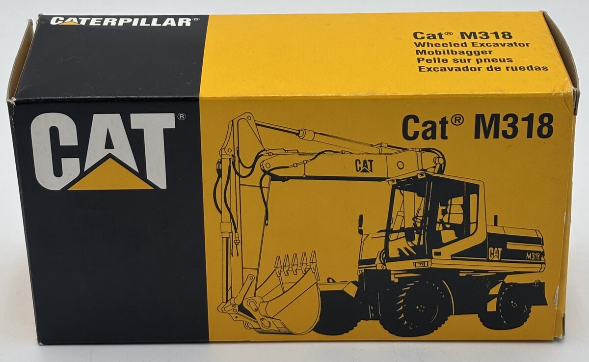 NZG 405 1:50 Scale Diecast Caterpillar M318 Wheeled Excavator EX/Box