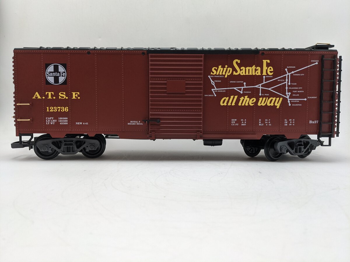 LGB 45913 G Scale Santa Fe Boxcar #123736 EX/Box
