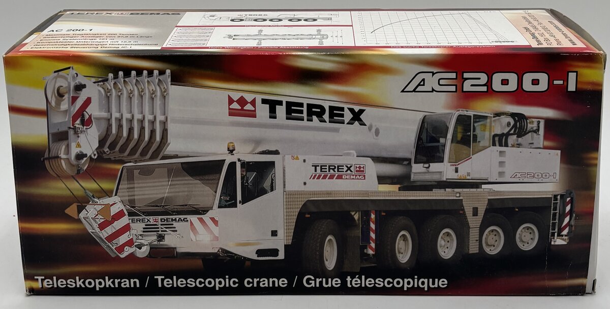 NZG 514 1:50 Terex DEMAG AC200-1 Telescopic Crane Truck LN/Box