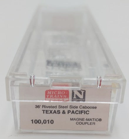 Micro-Trains 10000010 N Texas & Pacific '36 Riveted Steel Side Caboose #2525 LN/Box