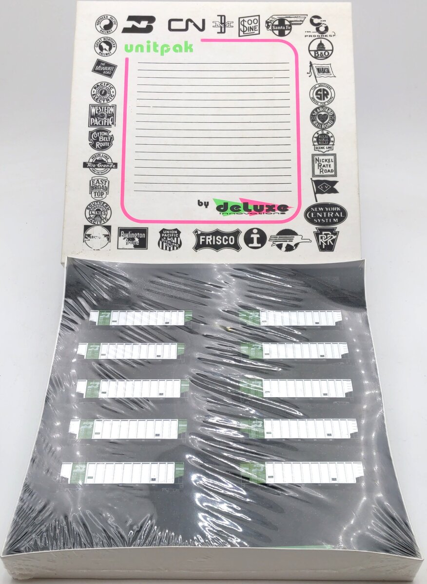 Deluxe Innovations 12040-10M N Scale Burlington Northern Gondola 10 Pack MT/Box