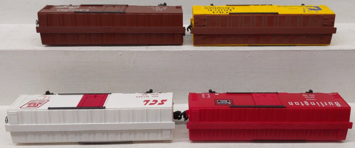 KMT O Gauge Assorted Boxcars 187469, 48659, 1175, 80967 [4] VG