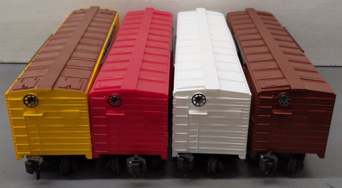 KMT O Gauge Assorted Boxcars 187469, 48659, 1175, 80967 [4] VG