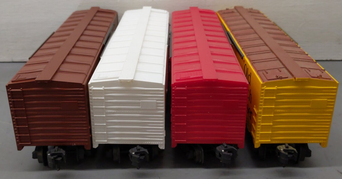 KMT O Gauge Assorted Boxcars 187469, 48659, 1175, 80967 [4] VG