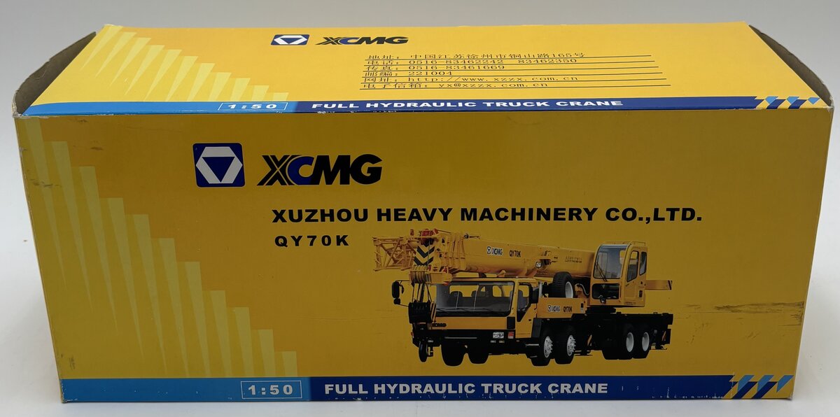 XCMG Xuzhou 1:50 XCMG Full Hydraulic Truck Crane QY70K LN/Box