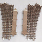 Atlas O Gauge 054 Nickle Silver Left & Right Hand Switch Turnouts #6070,6071 [4] VG
