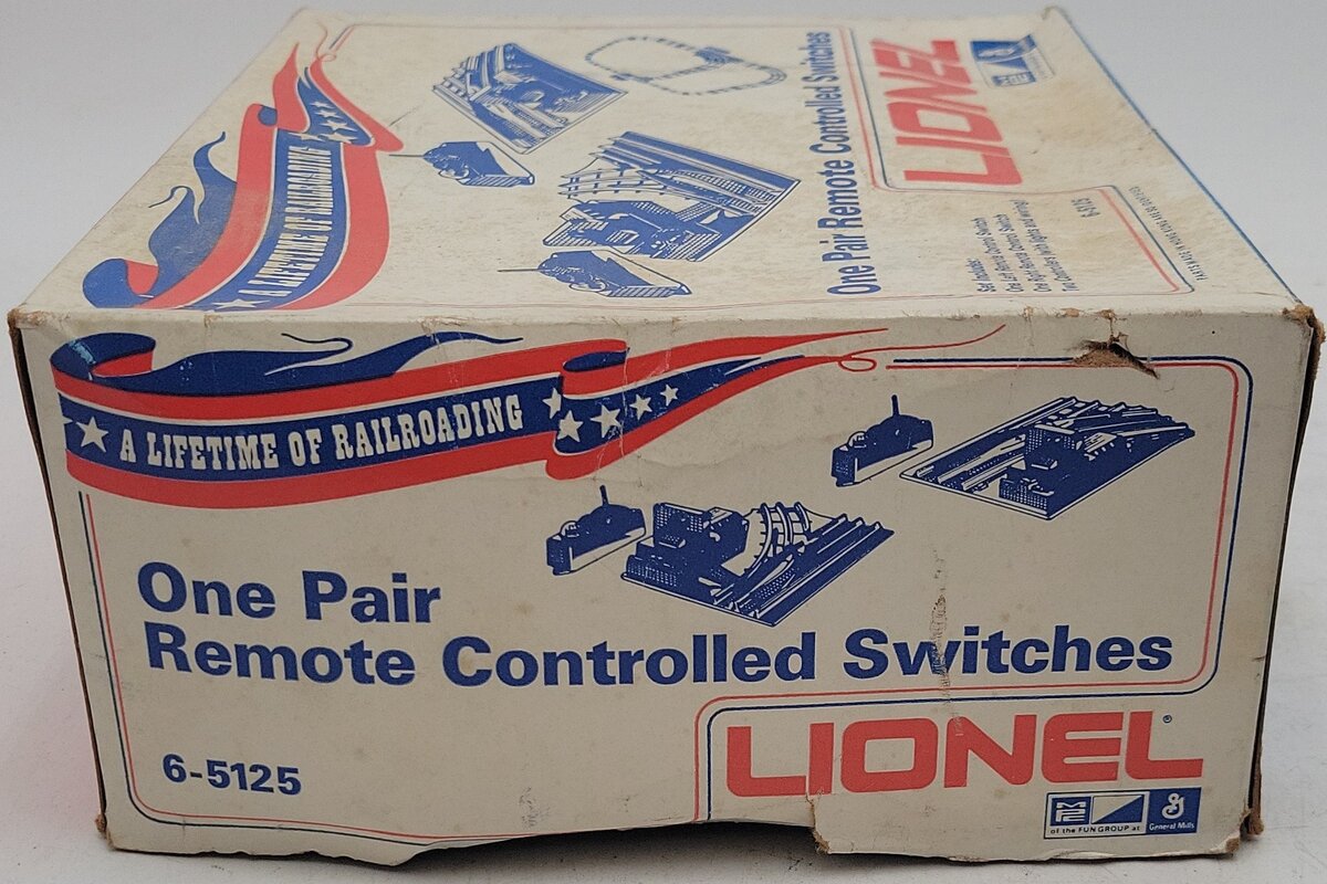 Lionel 6-5125 O27 Gauge Pair of 5122/5122 RC Switches VG/Box