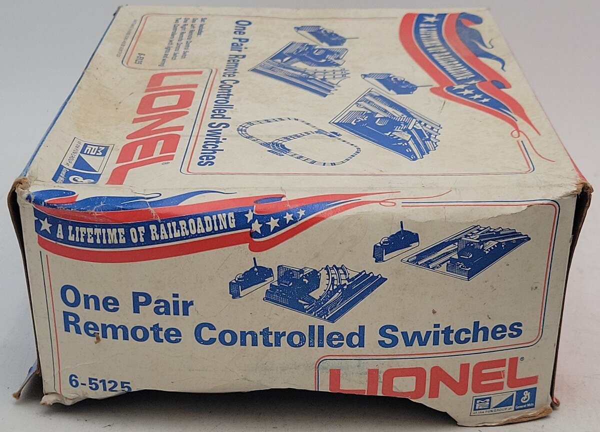 Lionel 6-5125 O27 Gauge Pair of 5122/5122 RC Switches VG/Box