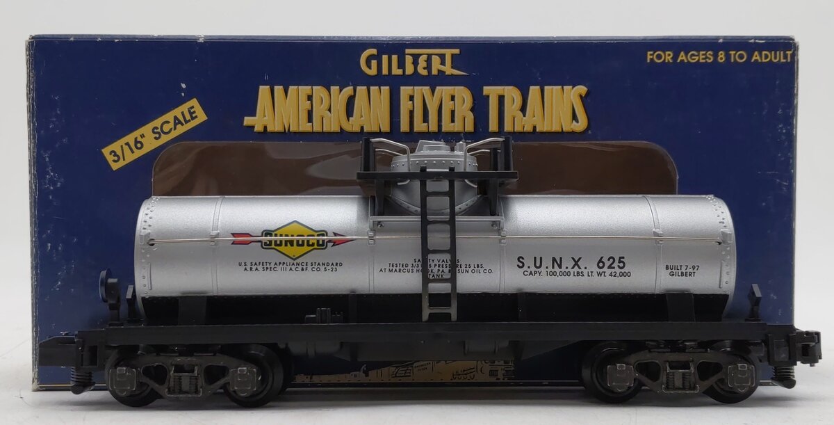 American Flyer 6-48408 S Gauge Sunoco Single Dome Tank Car #625 EX/Box