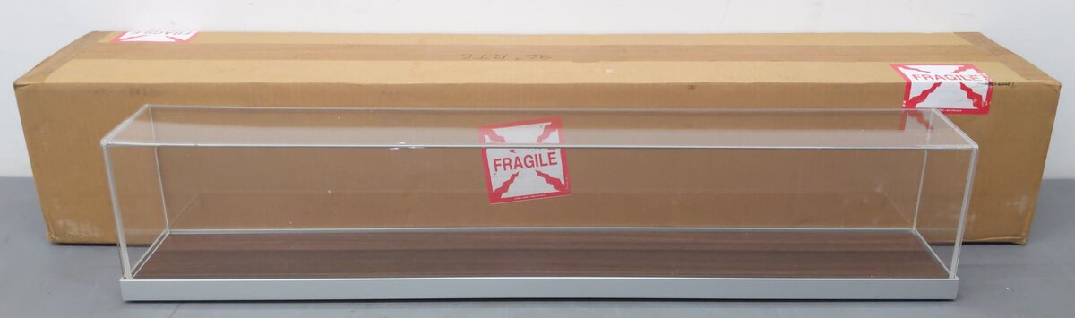 Acrylic Plexiglass O-Walnut Finish Display Case EX/Box