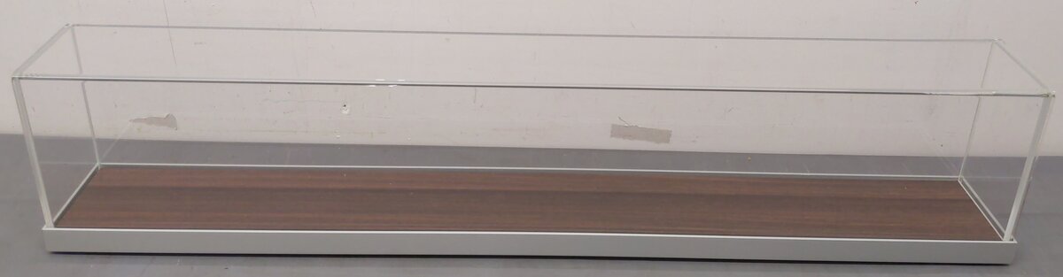 Acrylic Plexiglass O-Walnut Finish Display Case EX/Box