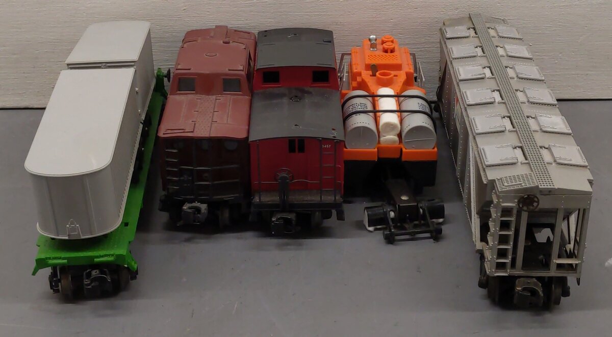 Lionel O Vintage Freight Cars: 64273, 91457, 3927, 9120, 634656 [5] VG
