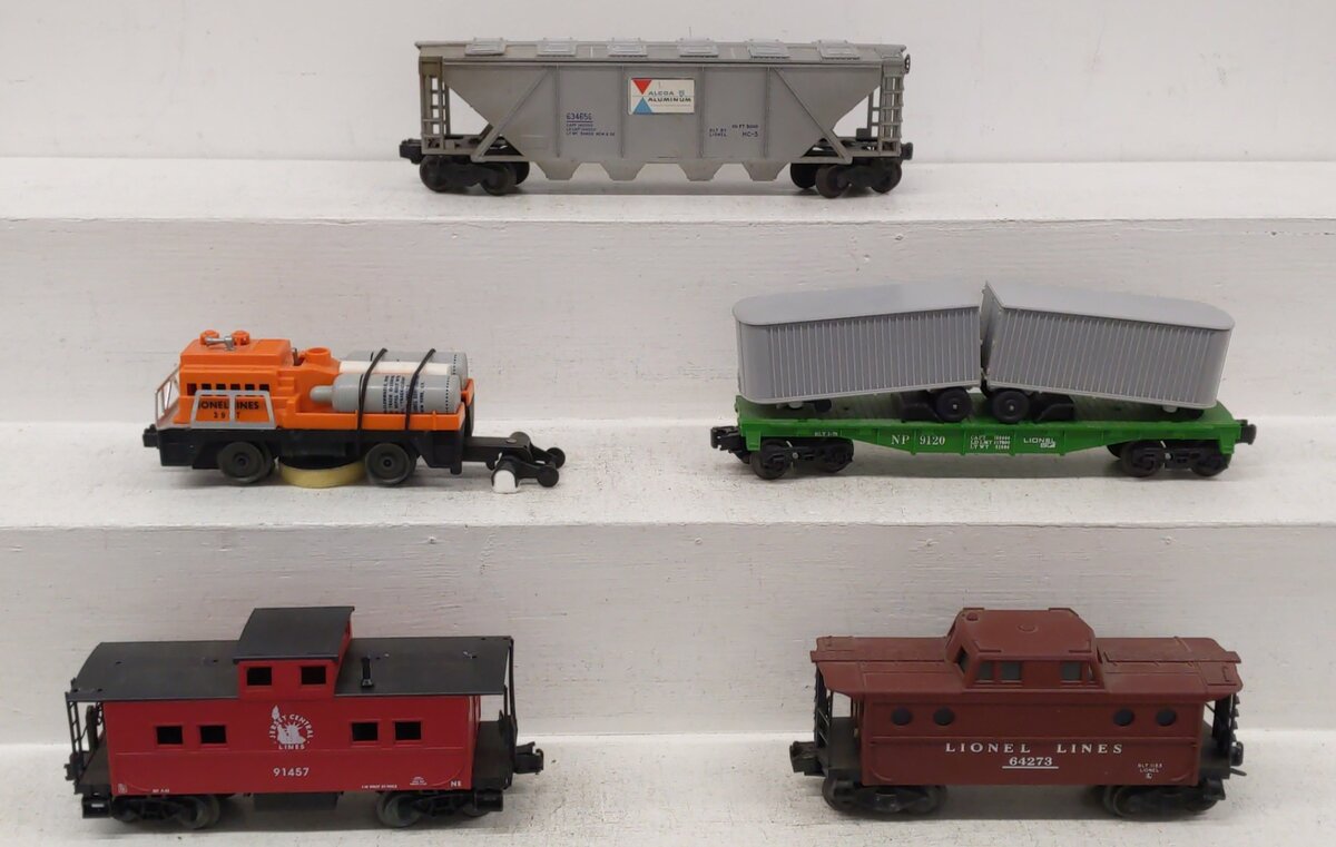 Lionel O Vintage Freight Cars: 64273, 91457, 3927, 9120, 634656 [5] VG