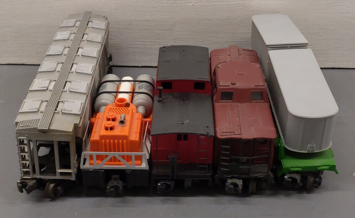Lionel O Vintage Freight Cars: 64273, 91457, 3927, 9120, 634656 [5] VG