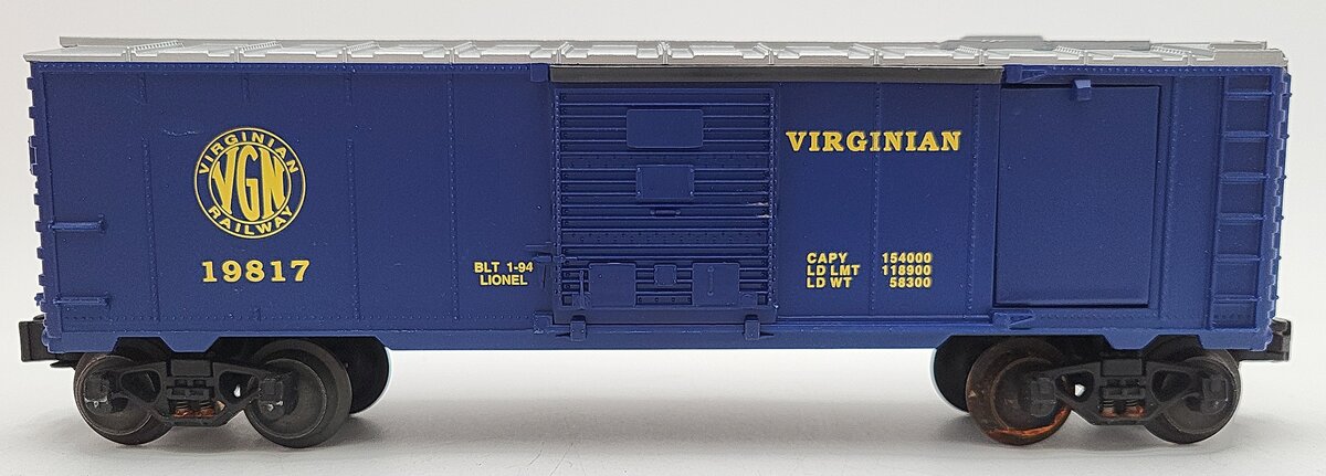 Lionel 6-19817 O Gauge Virginian Operating Ice Car #19817 VG/Box