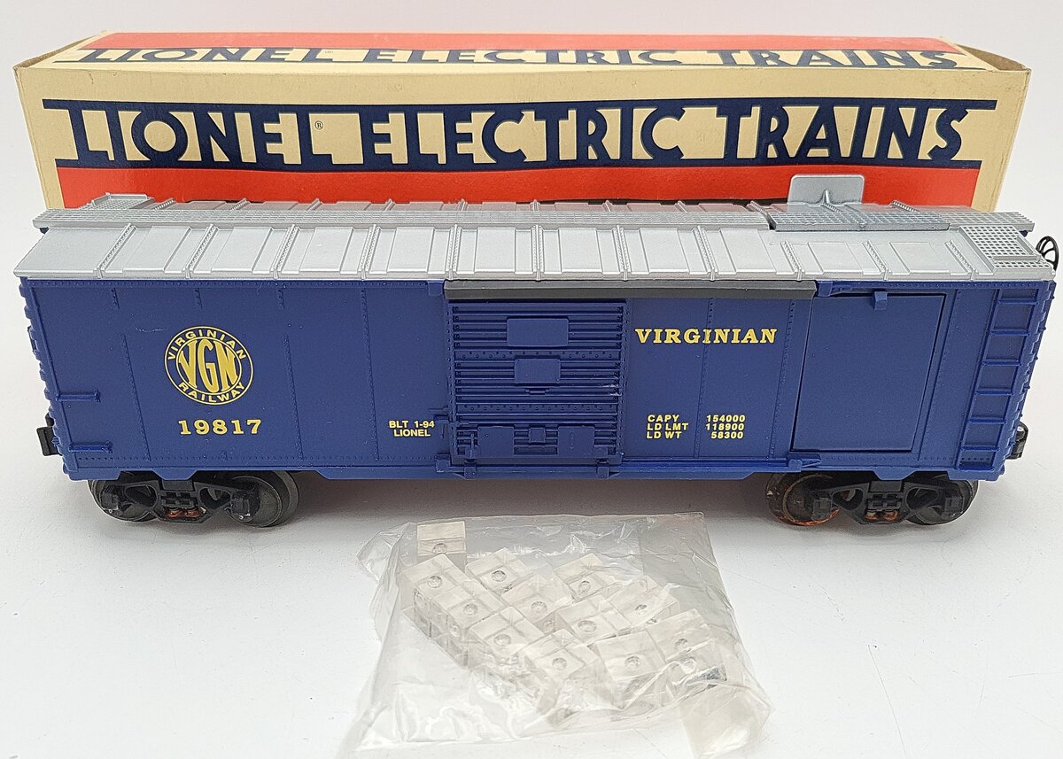 Lionel 6-19817 O Gauge Virginian Operating Ice Car #19817 VG/Box
