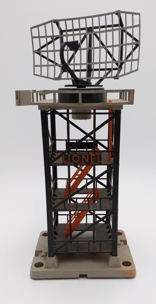 Lionel 197 Vintage O Rotating Radar Antenna - Gray Platform VG