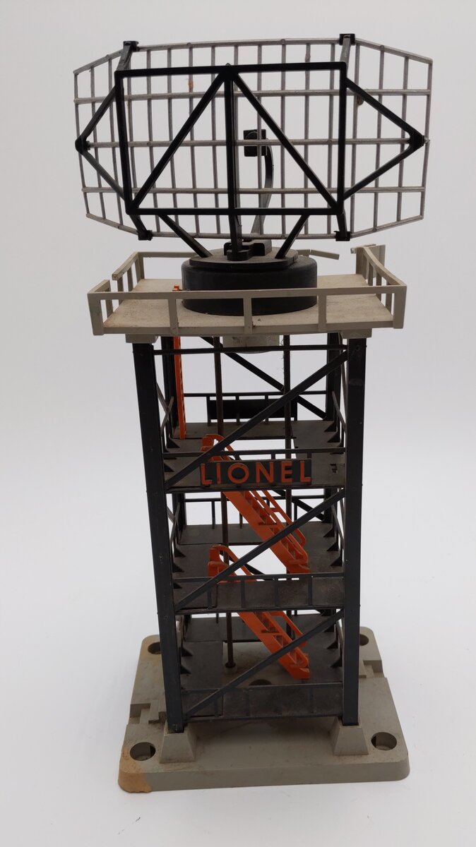 Lionel 197 Vintage O Rotating Radar Antenna - Gray Platform VG