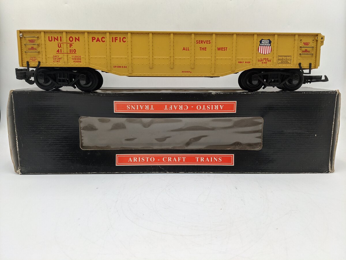 Aristo-Craft 41110 G Gauge Union Pacific Covered Gondola EX/Box