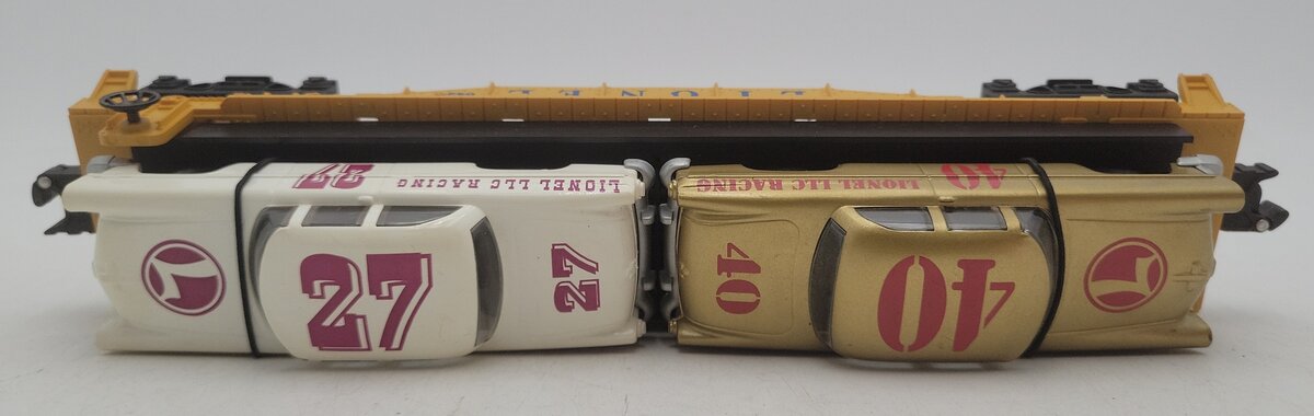 Lionel 6-19423 O Gauge Lionel Circle-L Racing Flatcar with Stock Car Load #6424 EX/Box
