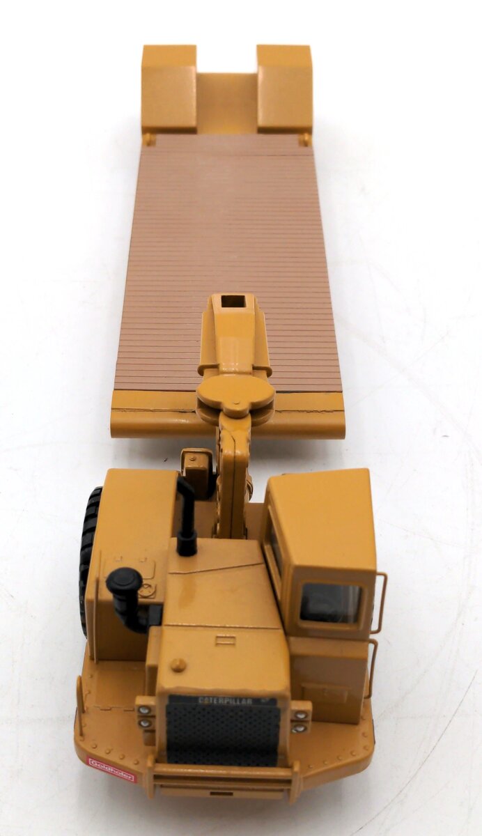 Sword Models 631E CAT Wheel Tractor w/ Added Lowboy Trailer VG