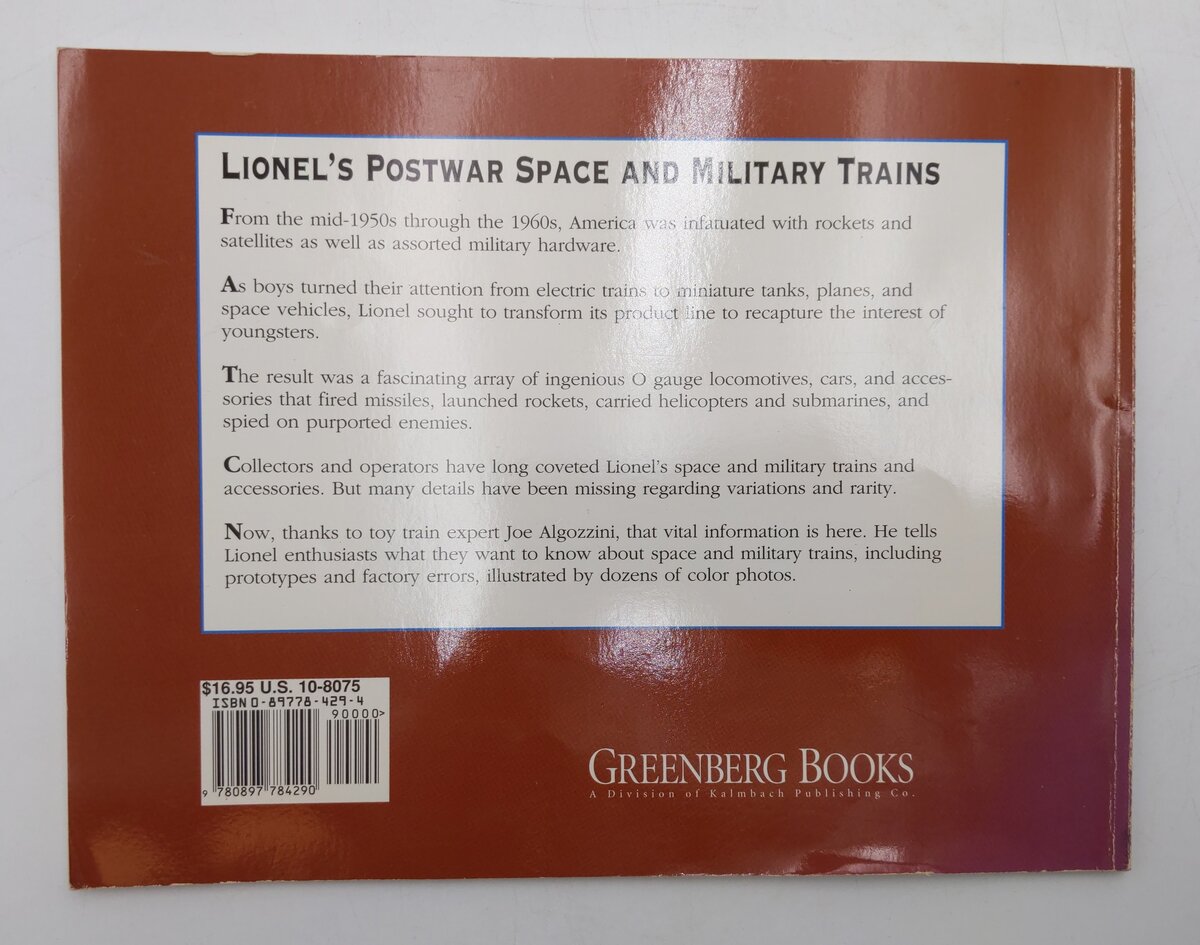 Lionel's Postwar Space & Military Trains Paperback Book By Joe Algozzini VG