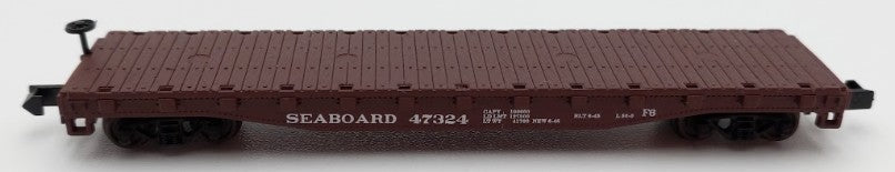 Atlas 38101 N Scale Seaboard Air Line 50' Flatcar with Stakes #74324 LN/Box