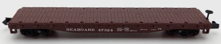 Atlas 38101 N Scale Seaboard Air Line 50' Flatcar with Stakes #74324 LN/Box