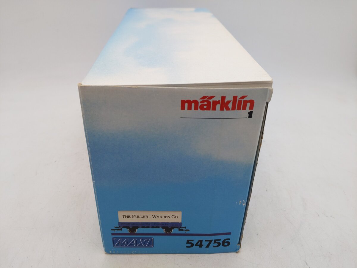 Marklin 54756 G Scale Fuller Warren Low side Gondola W/ Tarp Cover #21456 EX/Box