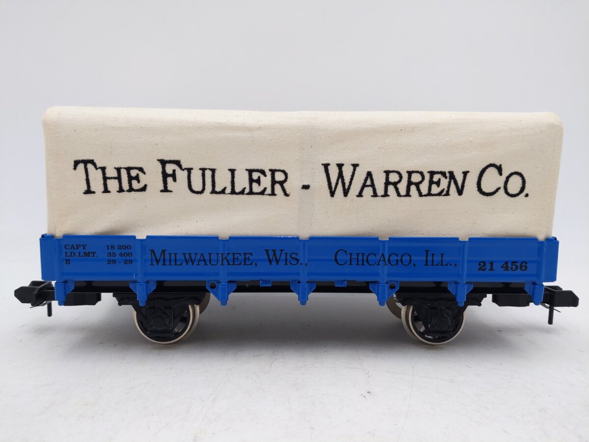 Marklin 54756 G Scale Fuller Warren Low side Gondola W/ Tarp Cover #21456 EX/Box