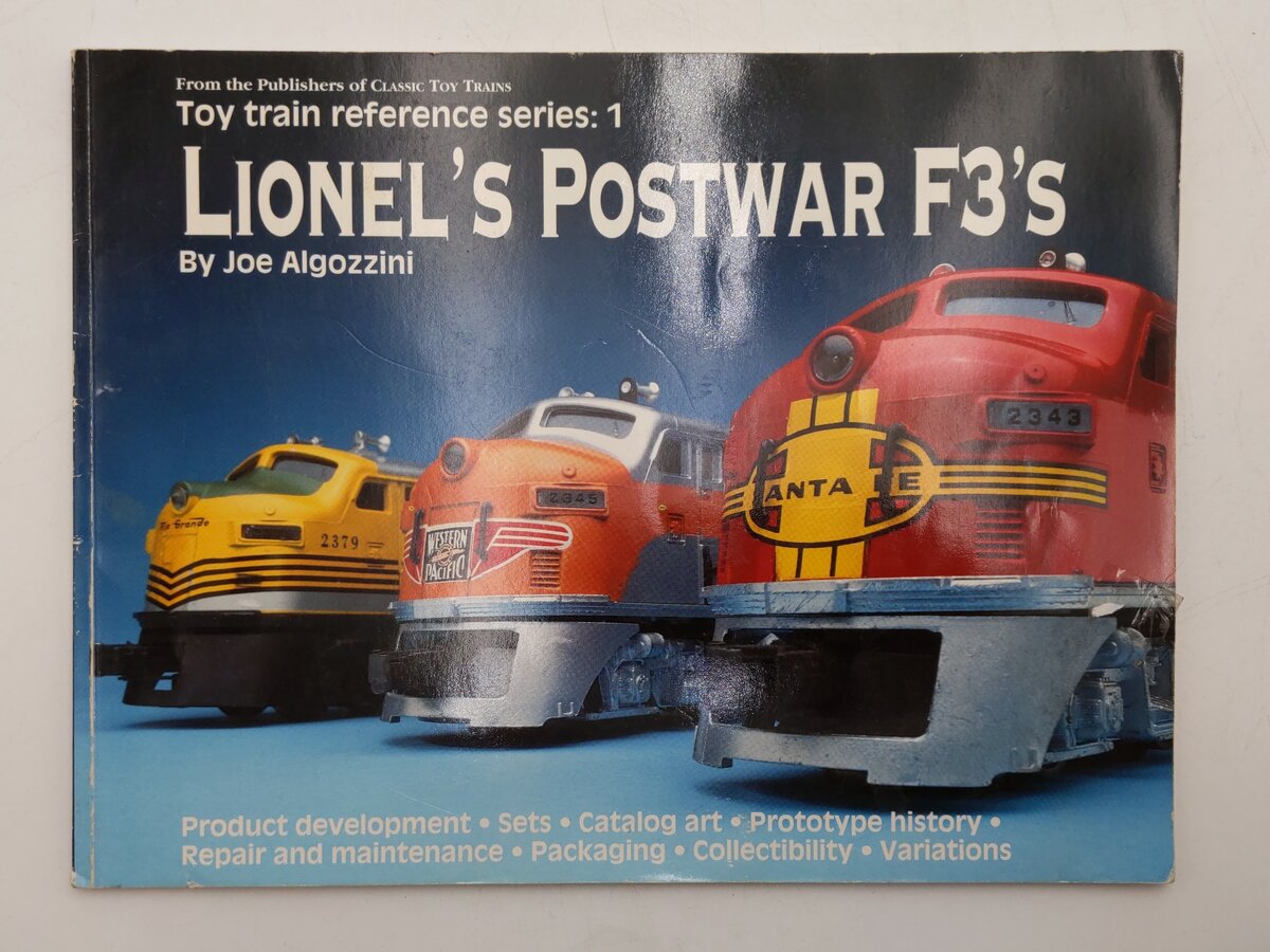 Lionel's Postwar F3's Paperback Book By Joe Algozzini VG