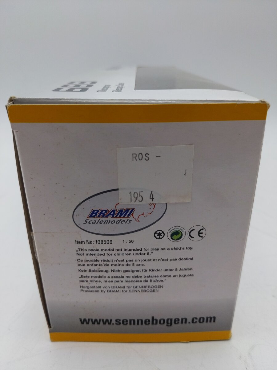 Brami Modell 108506 1:50 Scale Diecast Sennebogen 683 Telescopic Crane VG/Box