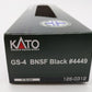 Kato 126-0312 N BNSF Excursion 4-8-4 GS-4 Black #4449 EX/Box