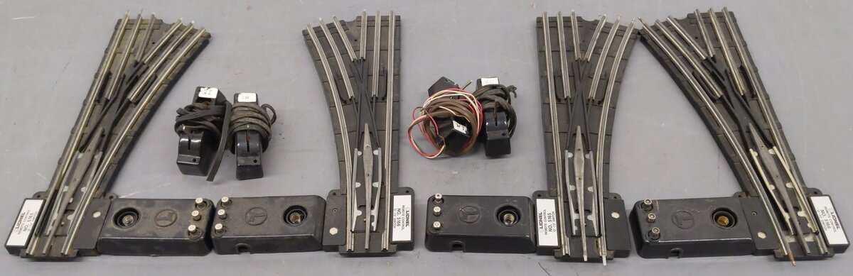 Lionel O72 Right/Left Hand Remote Switch Turnouts [4] VG