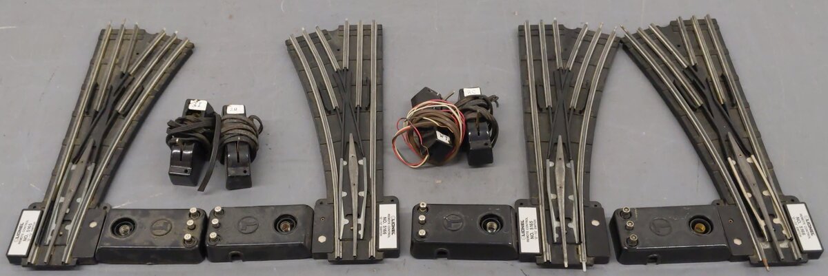 Lionel O72 Right/Left Hand Remote Switch Turnouts [4] VG