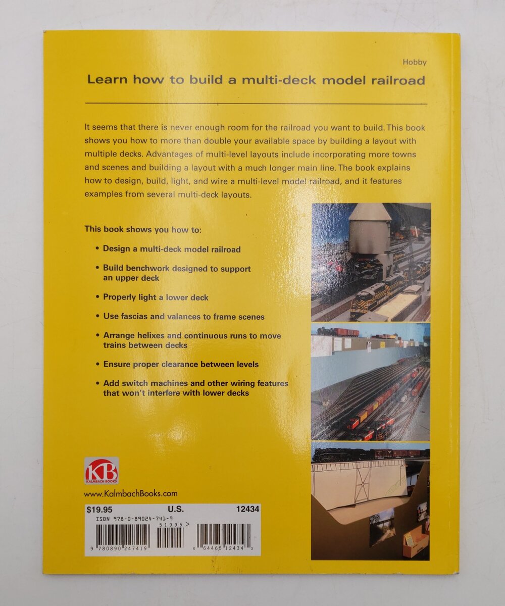 Designing & Building Multi-Deck Model Railroads Paperback Book By Tony Koester EX