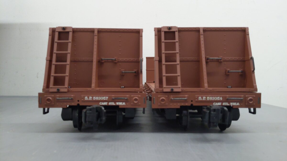 Aristo-Craft 46403T G Southern Pacific Bulkhead Flat Car - Plastic Wheels EX/Box