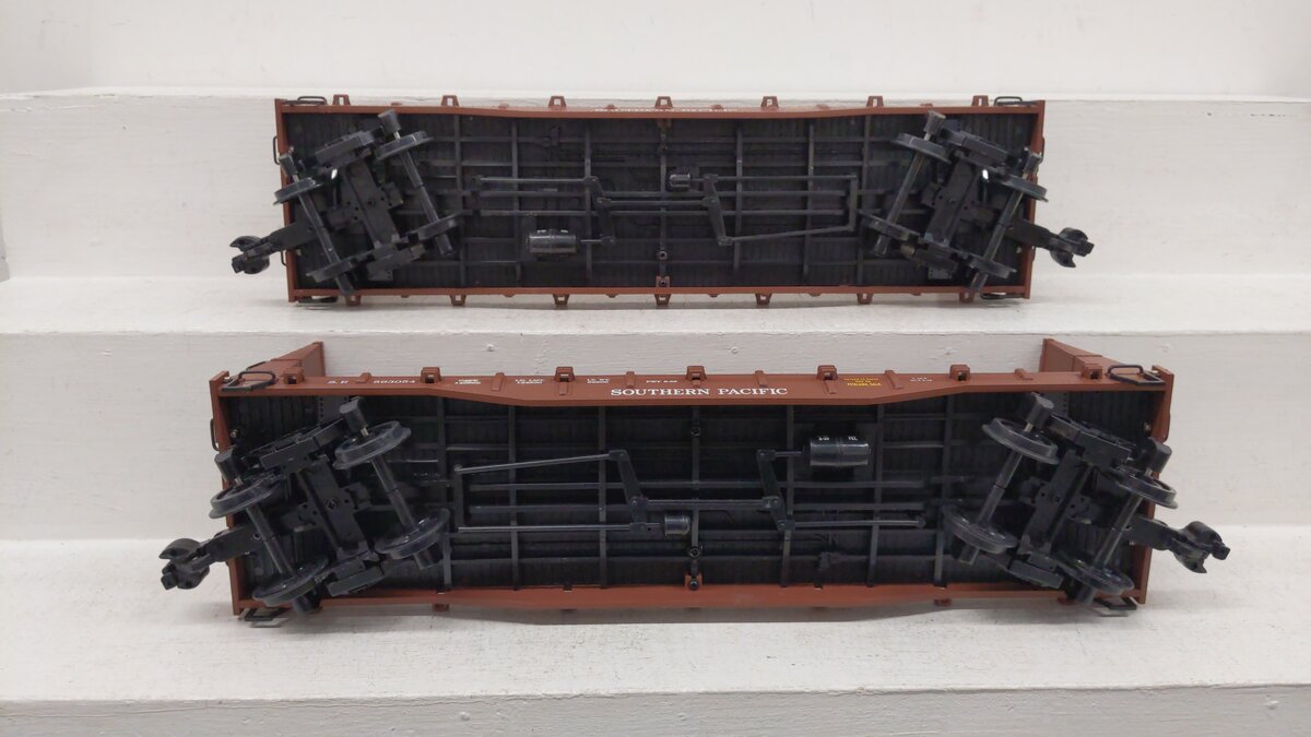Aristo-Craft 46403T G Southern Pacific Bulkhead Flat Car - Plastic Wheels EX/Box