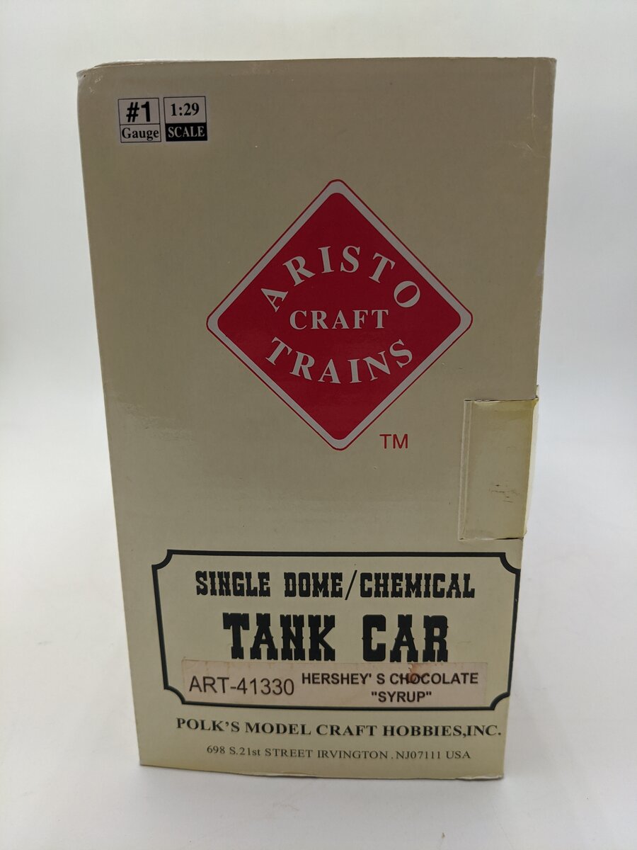 Aristo-Craft 41330 G Gauge Hershey Syrup Single Dome Tank Car EX/Box